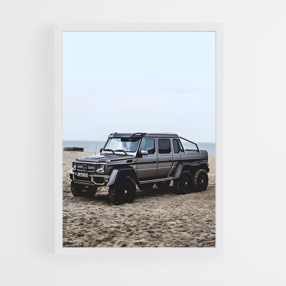 Poster Plage en AMG – affiche Mercedes (vue 3)